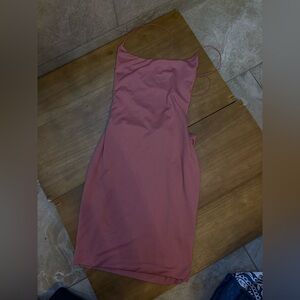 Revamped Pink Strappy Back Dress
